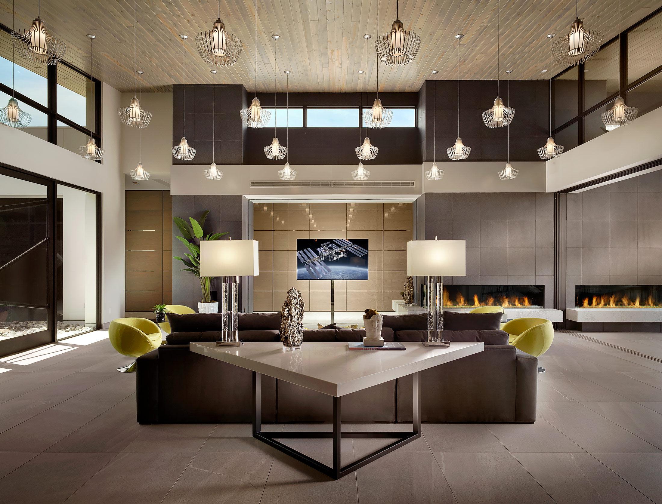 Las-Vegas-Luxury-Real-Estate-Living-Fireplace