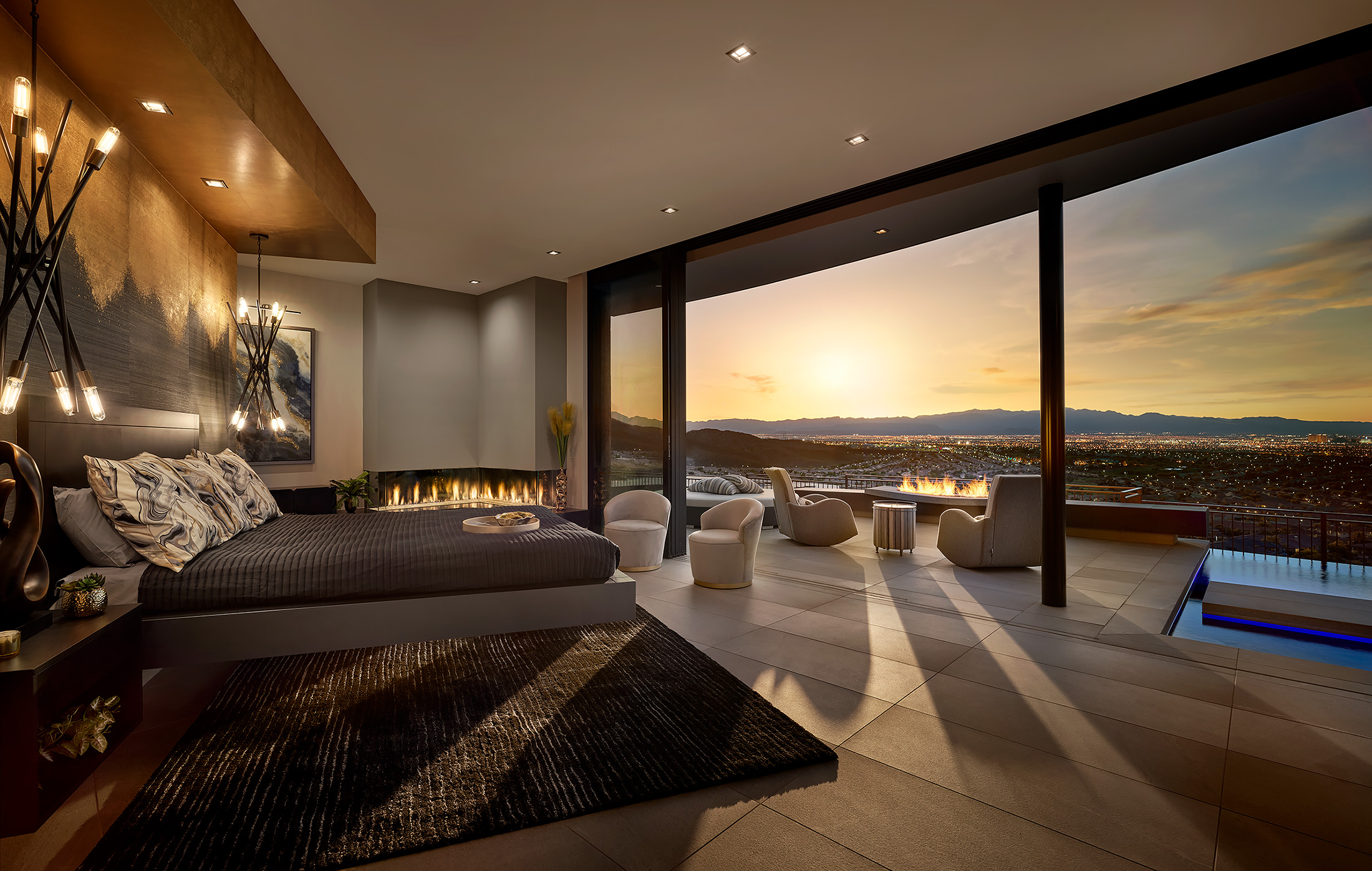 Las-Vegas-Real-Estate-Master-Bed-Sunset