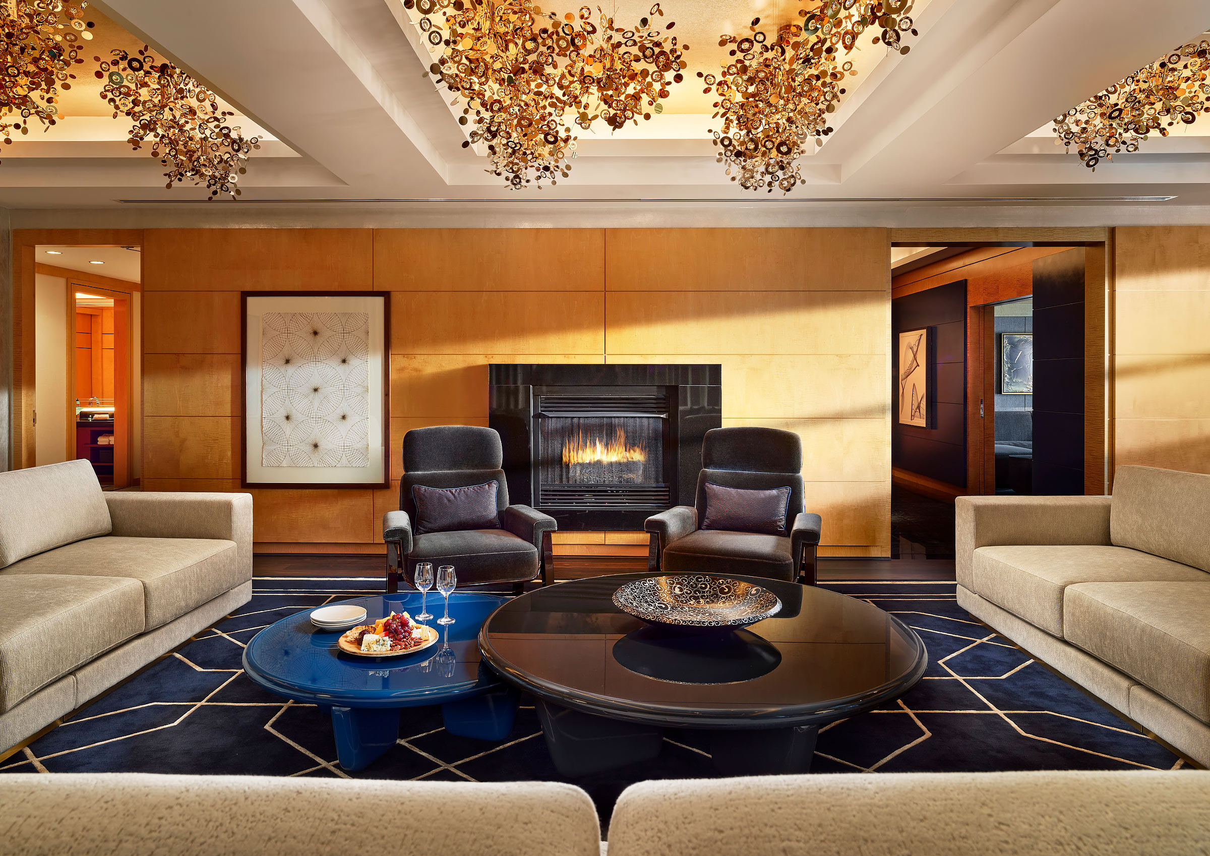 Mandarin-Oriental-Boston-Royal-Suite-Living-Fireplace