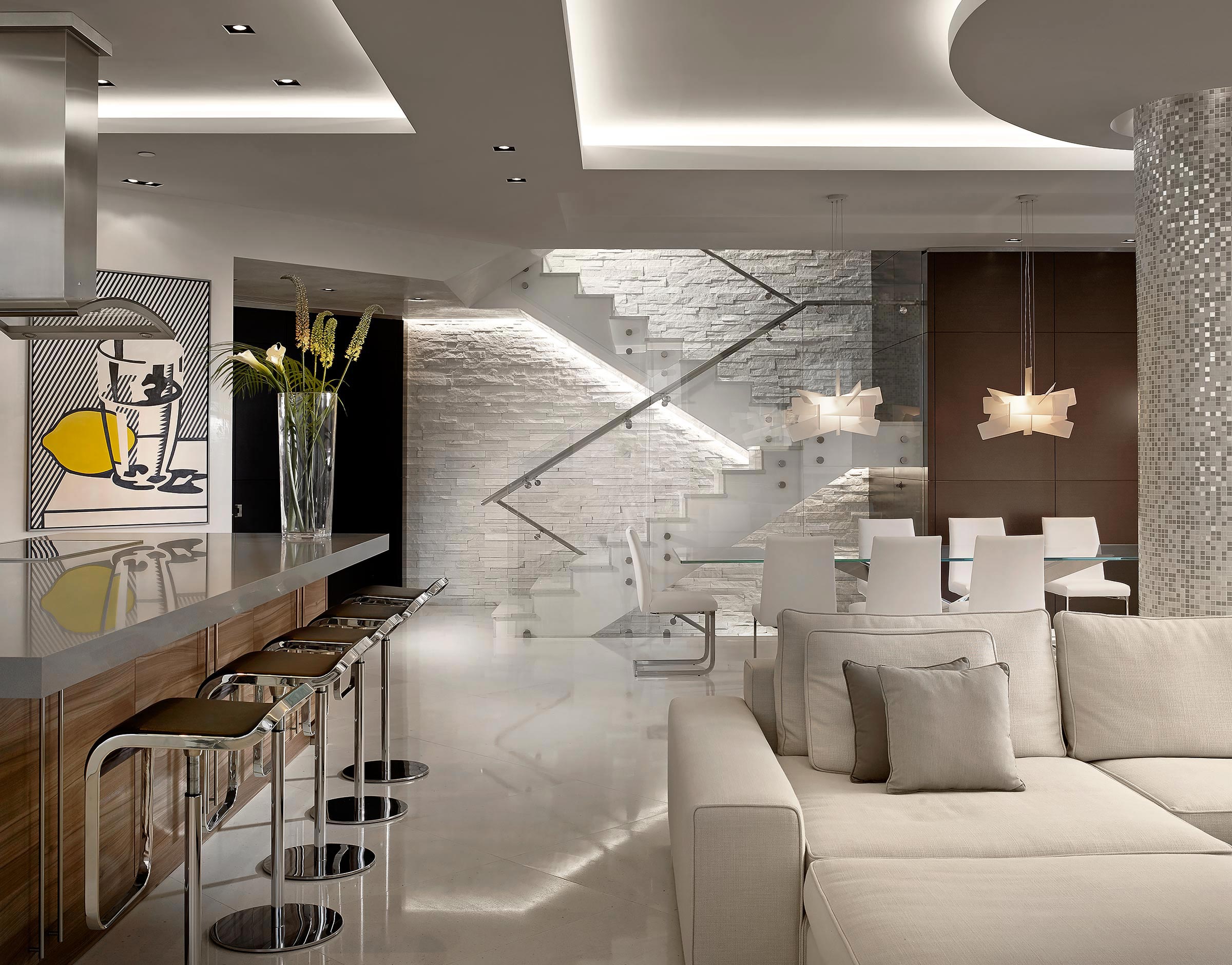 Pepe-Calderin-Design-North-Miami-Beach-Residence-Modern-Living-Stairs